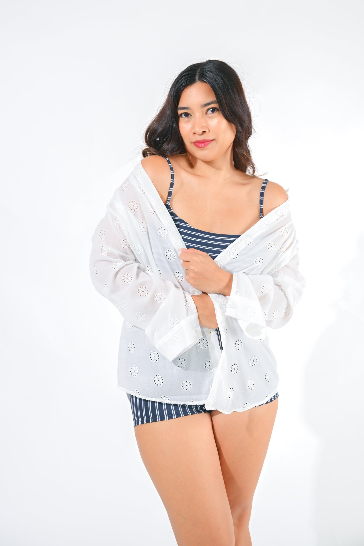 AUDREY Eyelet Buttondown