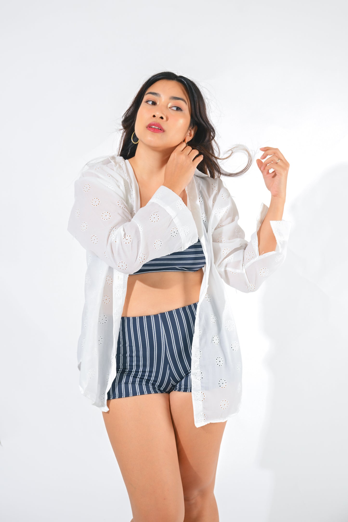 AUDREY Eyelet Buttondown